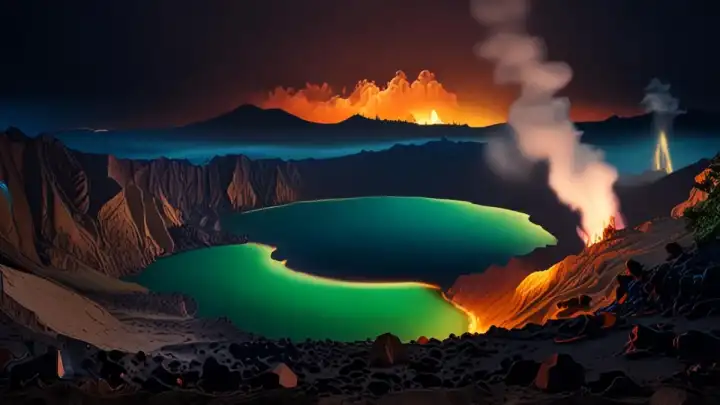 El Lago que Respira Fuego Azul: El Lugar en la Tierra que Parece una Puerta al Inframundo