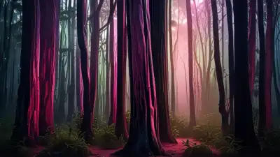El Bosque Prohibido de los Árboles Pintados por Fantasmas que la Naturaleza Rechaza