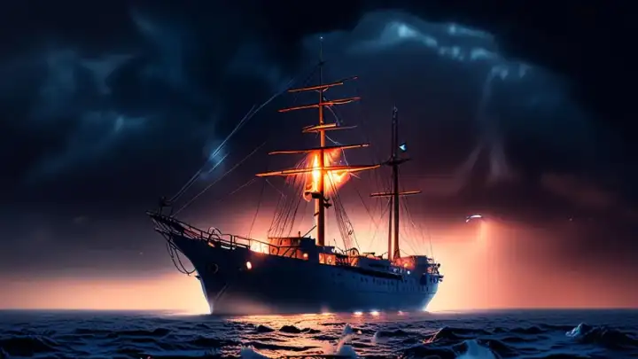 El Fuego Fantasma: Cuando el Barco Se Prende Fuego en el Cielo y No Hay Donde Escapar
