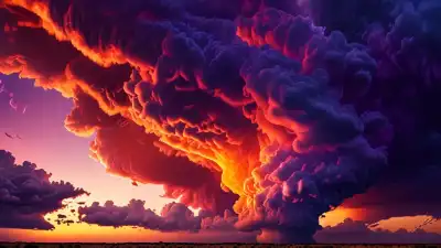 El cielo desgarrado: cuando las nubes sangran y revelan la cicatriz de la tormenta