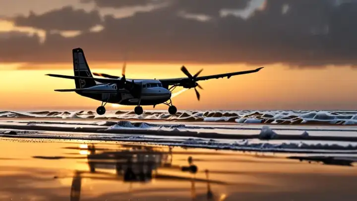 La Pista de Aterrizaje que Desaparece Dos Veces al Día: ¿Puedes oír el sonido del mar bajo las ruedas del avión?