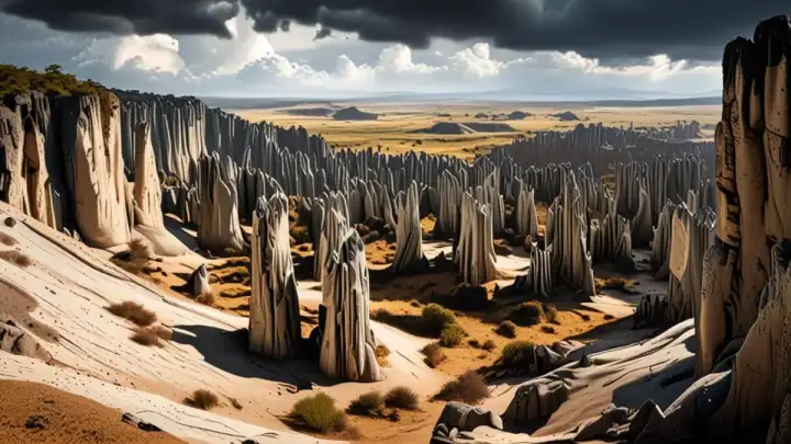 ¿Qué Monstruo Erosionó la Tierra y Dejó este Bosque de Cuchillas Vivientes?